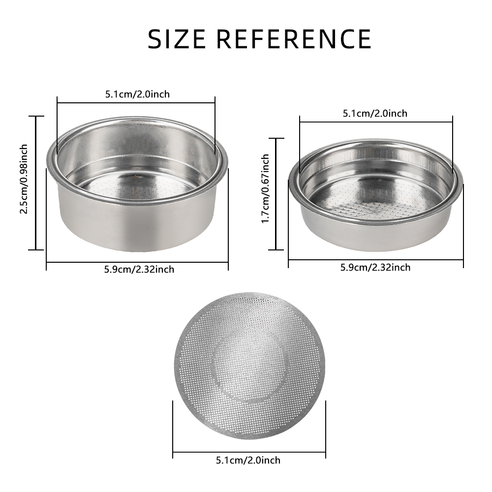 Pressured Double Layer 51mm St - Coffee Equipment Filter 评论和价格