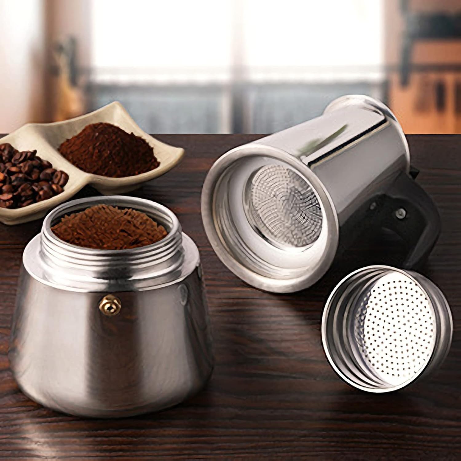 4/6/9 Cups Moka Pot Caffe Mach - Coffee Equipment Accessories 评论和价格