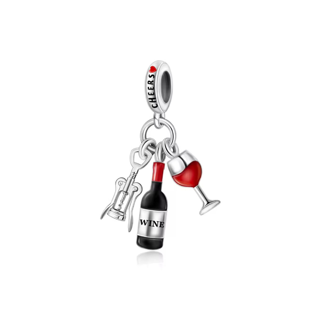 925 Silver drink series Charm  - Espresso Shot Glass 评论和价格