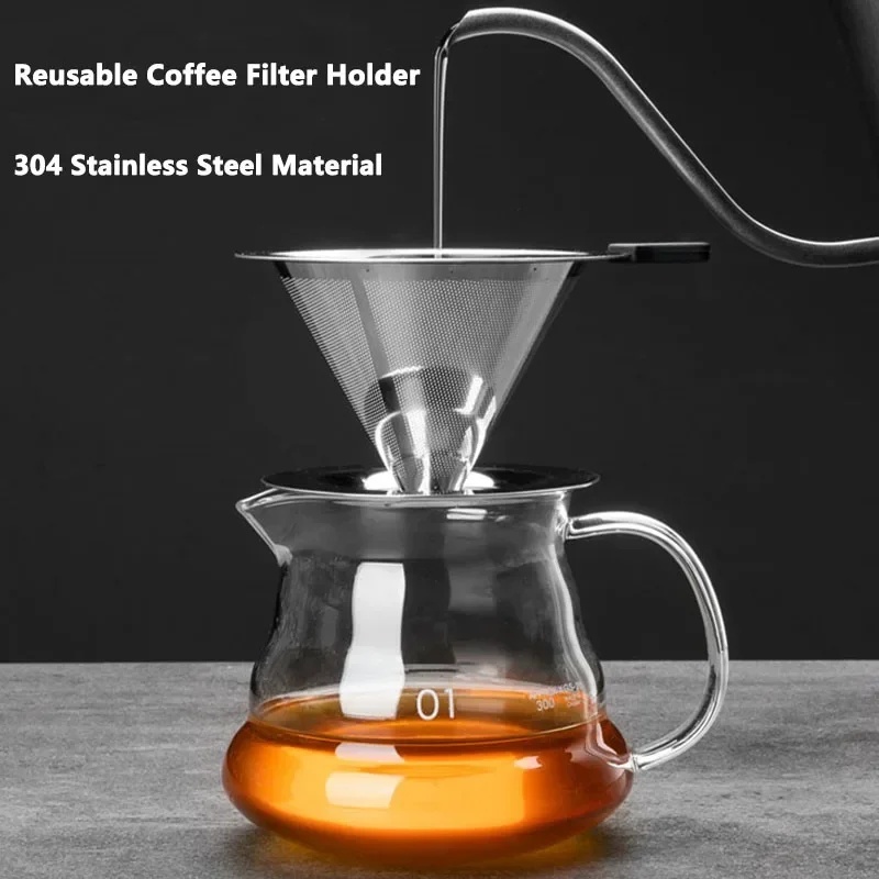 Portable Coffee Filter Stainle - Coffee Equipment Holder 评论和价格